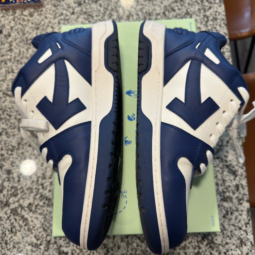 Off-White Navy and White Sneakers